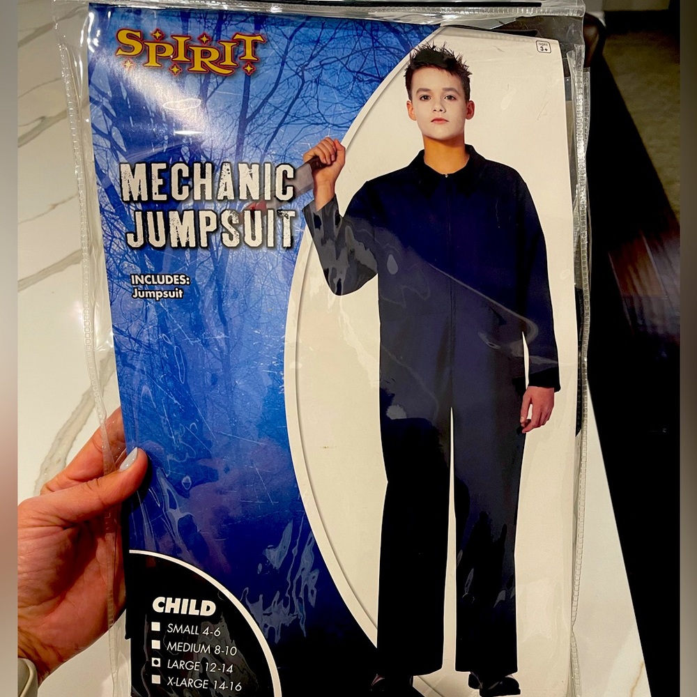 Halloween mechanics jump suit